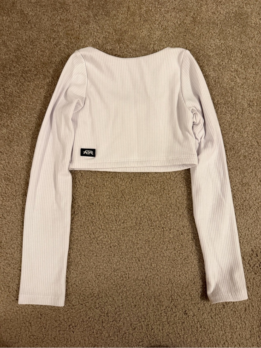Tiger Friday crop white dance top CL
